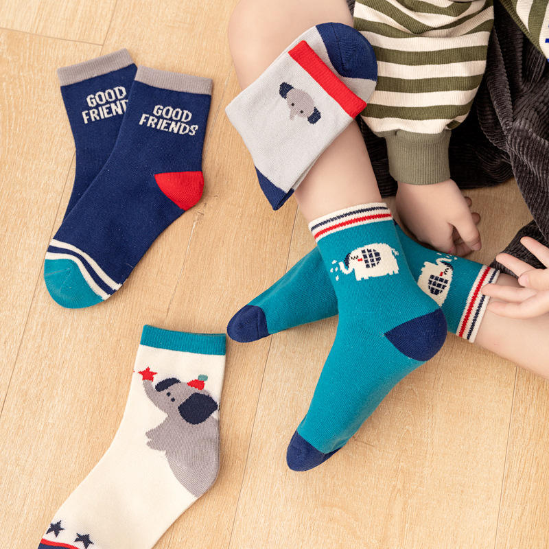 5‑Pack Kids Boys Socks Cartoon - Cotton Crew Sock Pack recension och pris