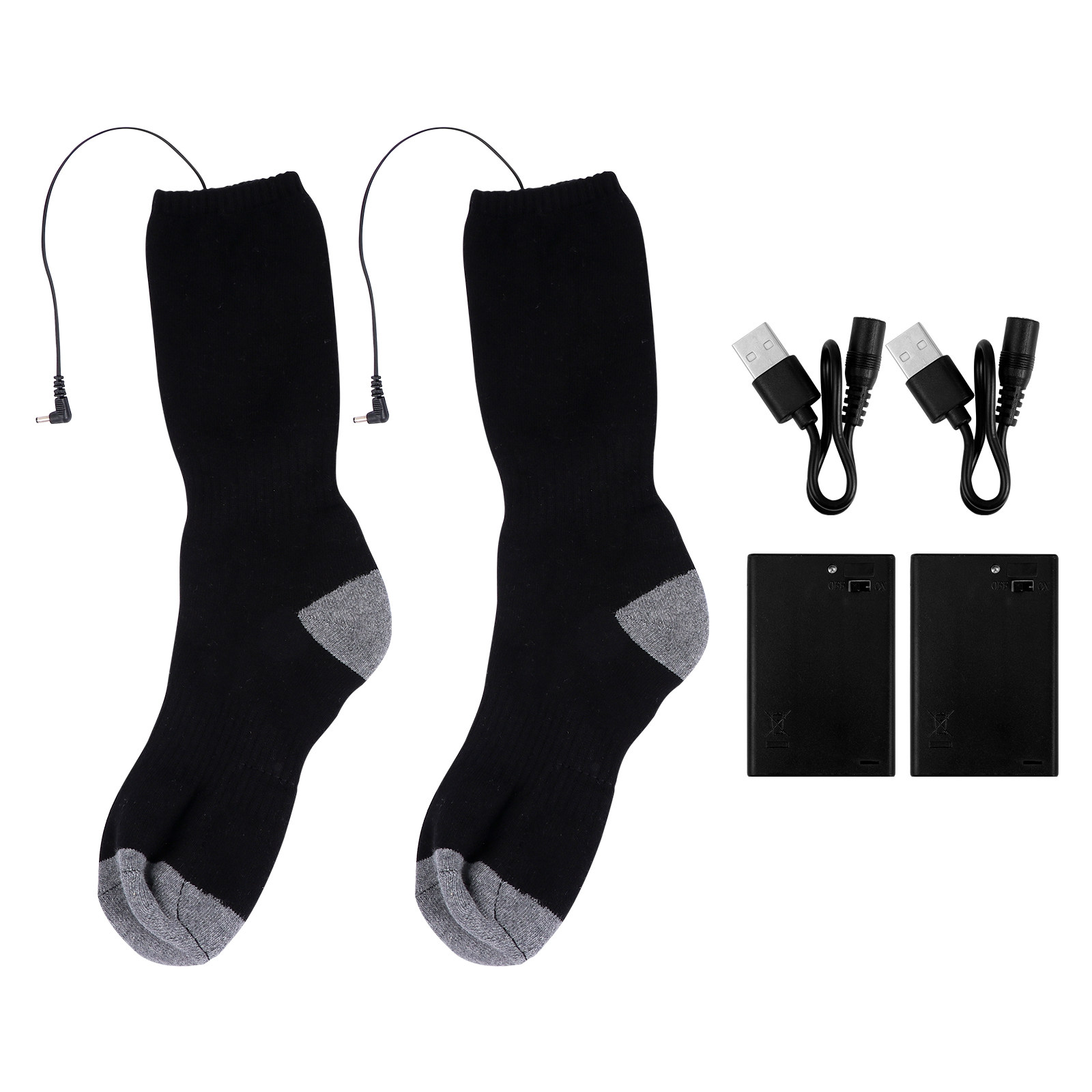 1Set Heated Socks USB Warm Fee - Thermal Sock Winter recension och pris